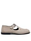 Pierre Hardy Buckled Leather Loafers In Gray