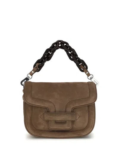 Pierre Hardy Mini Alphaville Leather Shoulder Bag In Brown