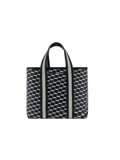Pierre Hardy Mini Archi Handbag In Black-white-black