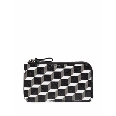 Pierre Hardy Monogram-print Zip-up Wallet In Multi