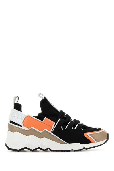 Pierre Hardy Multicolor Canvas And Leather Trek Comet Sneakers