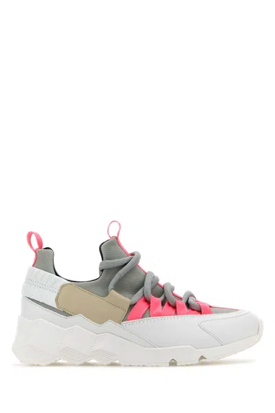 Pierre Hardy Multicolor Canvas And Leather Trek Comet Sneakers