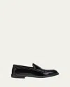 Pierre Hardy Patent Leather Noto Loafers With Cuir Sole In Black