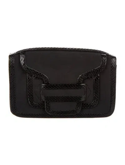 Pre-owned Pierre Hardy Nylon Portfolio In Black