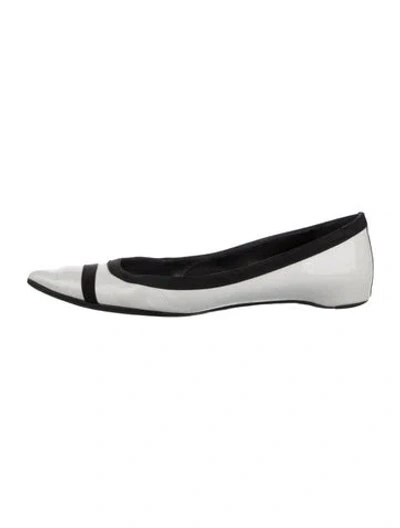 Pre-owned Pierre Hardy Patent Leather Colorblock Pattern Ballet Flats In Multi