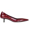 Pierre Hardy Patent-leather Pumps In Burgundy