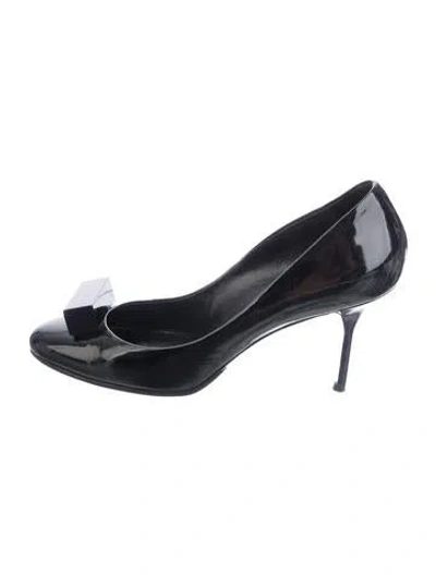 Pre-owned Pierre Hardy Patent Leather Pumps In Black