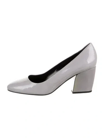 Pre-owned Pierre Hardy Patent Leather Pumps In Grey