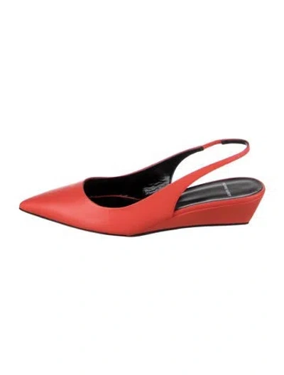 Pre-owned Pierre Hardy Patent Leather Slingback Pumps W/ Tags In Red