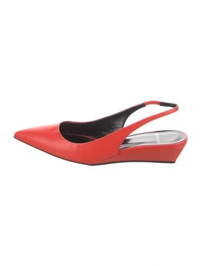 Pre-owned Pierre Hardy Patent Leather Slingback Pumps W/ Tags In Red