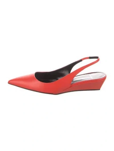 Pre-owned Pierre Hardy Patent Leather Slingback Pumps W/ Tags In Red