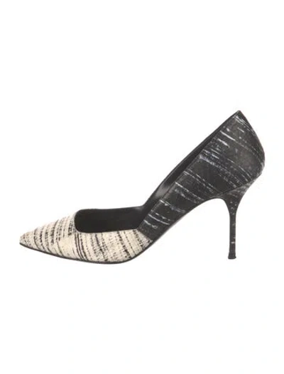 Pre-owned Pierre Hardy Patterned Pumps In Black
