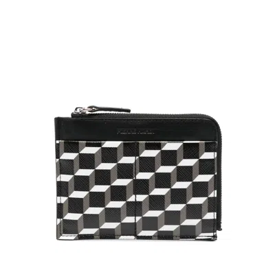Pierre Hardy Perspective Cube Leather Wallet In Black