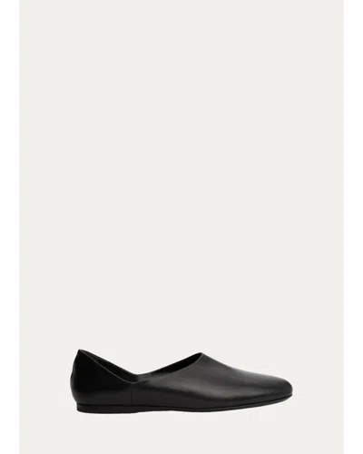 Pierre Hardy Pia Leather Flats In Black