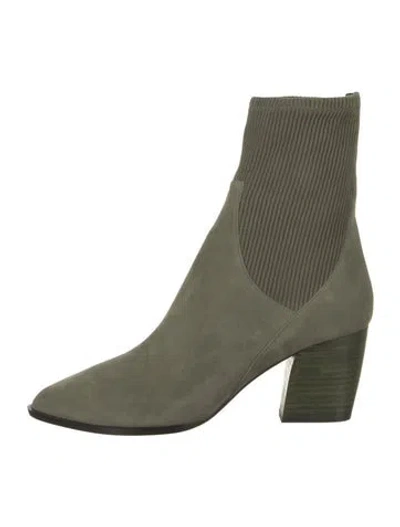 Pre-owned Pierre Hardy Rodeo Suede Chelsea Boots W/ Tags In Green