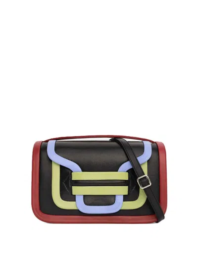 Pierre Hardy Shoulder Bag Alpha Handbag In Leather In Black