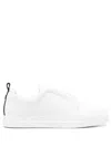 Pierre Hardy Laceless Leather Low-top Sneakers In White