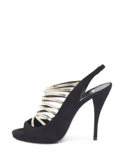 Pre-owned Pierre Hardy Slingback Sandals In Black