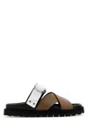 Pierre Hardy Multicolor Leather Cross Rider Slippers In Multicoloured