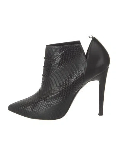 Pre-owned Pierre Hardy Snakeskin Pumps In Black