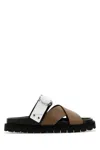 Pierre Hardy Multicolor Leather Cross Rider Slippers