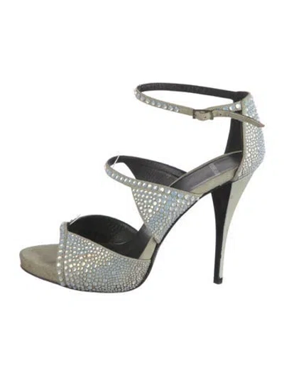 Pre-owned Pierre Hardy Suede Animal Print Sandals