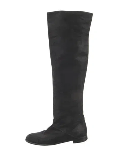 Pre-owned Pierre Hardy Suede Boots In Black