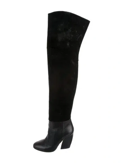 Pre-owned Pierre Hardy Suede Boots In Black