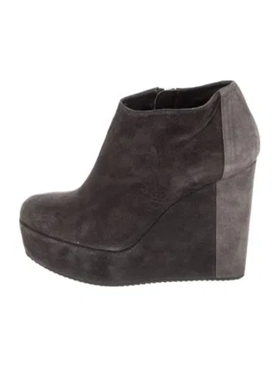 Pre-owned Pierre Hardy Suede Boots In Black