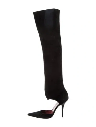 Pre-owned Pierre Hardy Suede Boots In Black