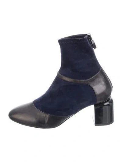 Pre-owned Pierre Hardy Suede Boots In Black/blue