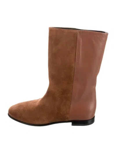 Pre-owned Pierre Hardy Suede Boots In Brown