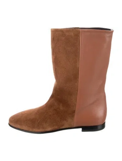 Pre-owned Pierre Hardy Suede Boots In Brown