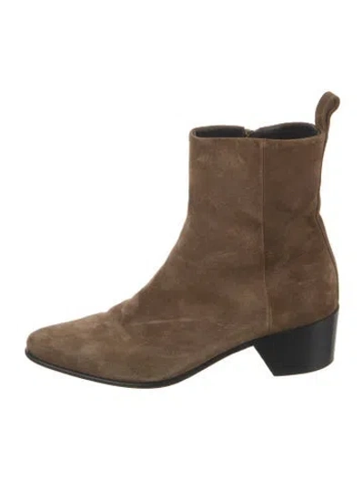 Pre-owned Pierre Hardy Suede Boots In Brown