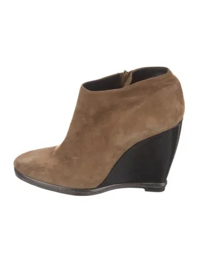 Pre-owned Pierre Hardy Suede Boots In Neutral