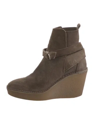 Pre-owned Pierre Hardy Suede Boots In Neutral