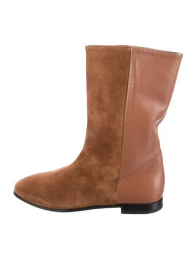 Pre-owned Pierre Hardy Suede Boots W/ Tags In Brown