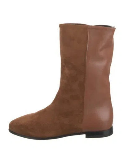 Pre-owned Pierre Hardy Suede Boots W/ Tags In Brown