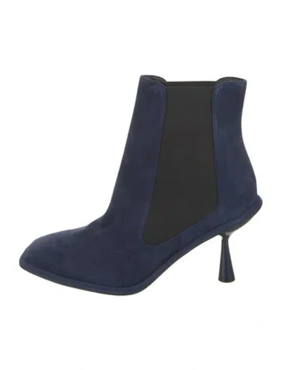 Pre-owned Pierre Hardy Suede Chelsea Boots In Blue