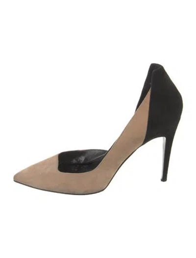Pre-owned Pierre Hardy Suede D'orsay Pumps In Black