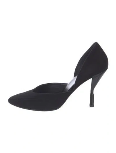 Pre-owned Pierre Hardy Suede D'orsay Pumps In Black