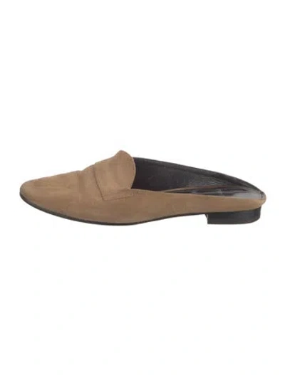 Pre-owned Pierre Hardy Suede Mules In Neutral
