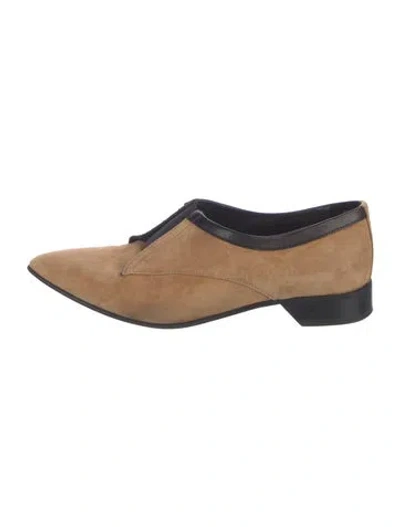 Pre-owned Pierre Hardy Suede Oxfords In Brown