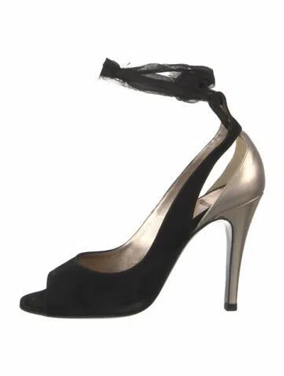 Pre-owned Pierre Hardy Suede Pumps In Black