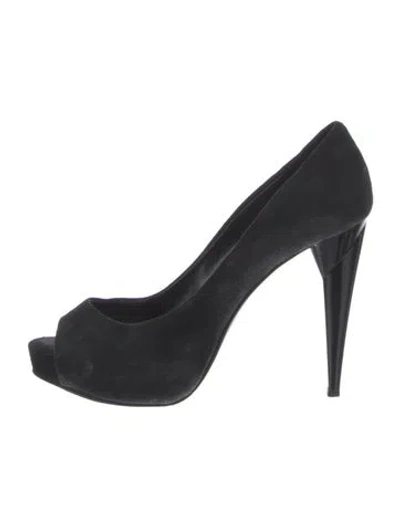 Pre-owned Pierre Hardy Suede Pumps In Black