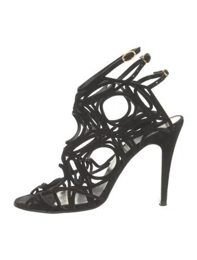 Pre-owned Pierre Hardy Suede Pumps In Black