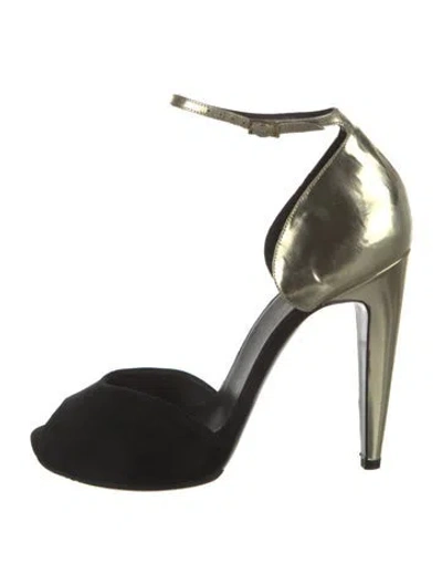 Pre-owned Pierre Hardy Suede Pumps In Black
