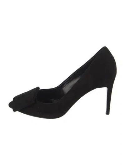 Pre-owned Pierre Hardy Suede Pumps In Black