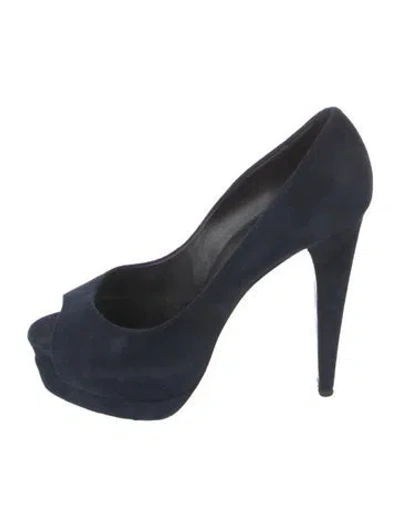 Pre-owned Pierre Hardy Suede Pumps In Blue