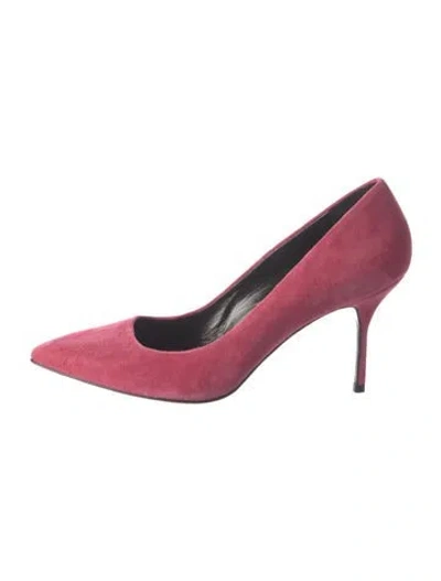 Pre-owned Pierre Hardy Suede Pumps In Pink